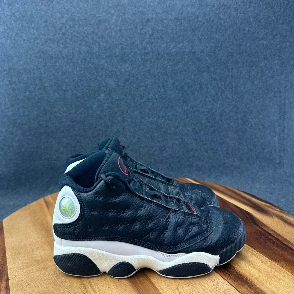 Air Jordan 13 Reverse He Got Game Shoes Kids Size 2Y GS Black White 414575-061